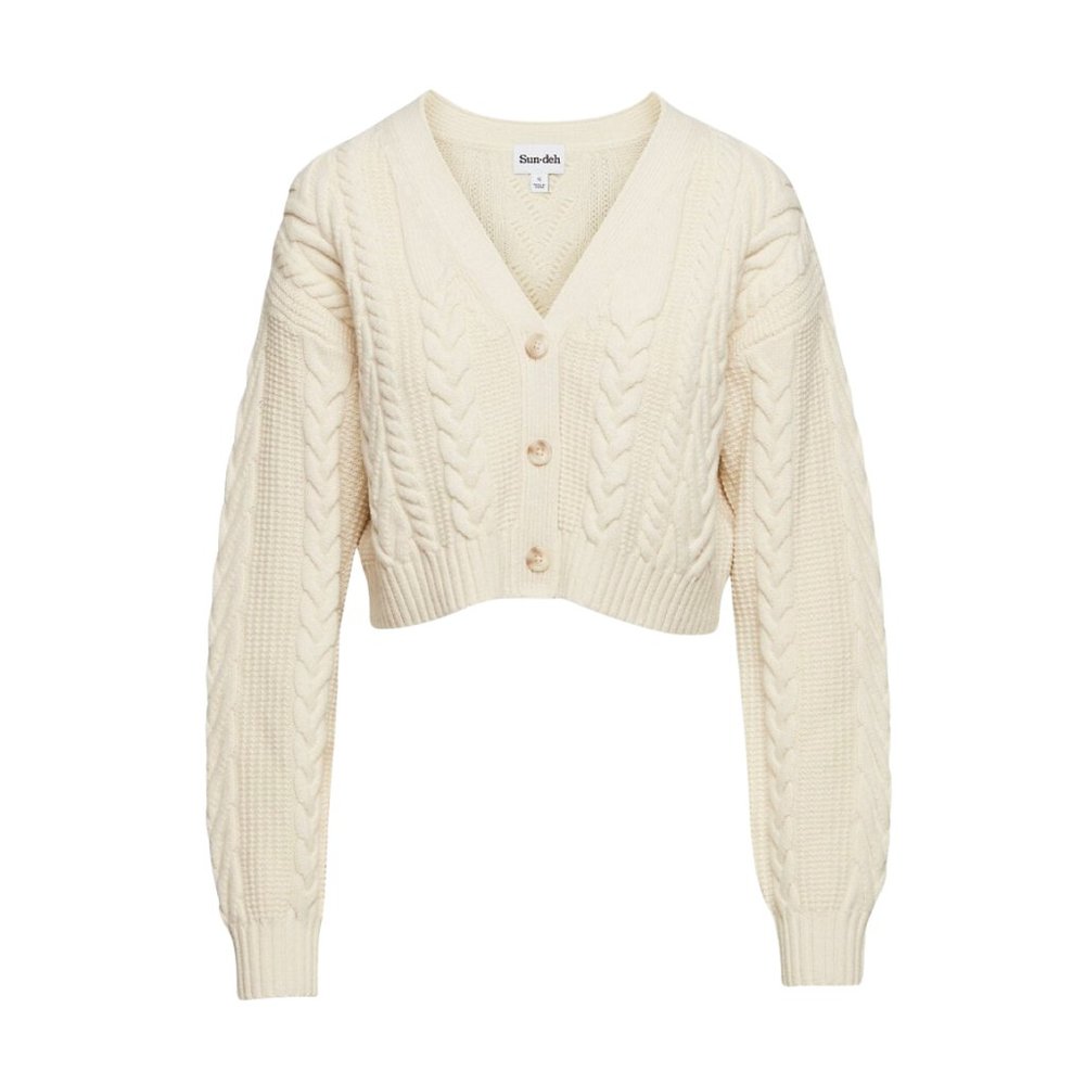 Aritzia Sunday Best Cooperman Cardigan in Birch